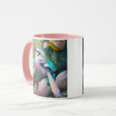 White Crested Blush Chested Fantasy Bird Mok (Voorkant links)