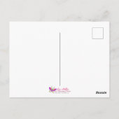 White Crested Iridescent Blauwgroen Wing Fantasy B Briefkaart (Achterkant)