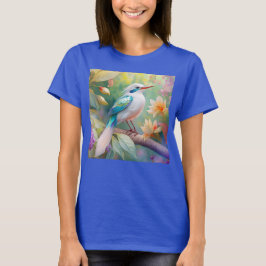 White Crested Iridescent Blauwgroen Wing Fantasy B T-shirt