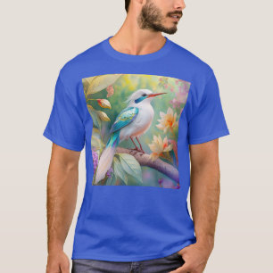 White Crested Iridescent Blauwgroen Wing Fantasy B T-shirt