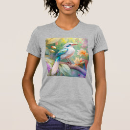 White Crested Iridescent Blauwgroen Wing Fantasy B T-shirt