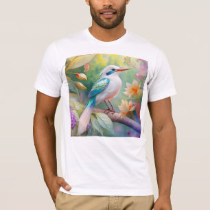 White Crested Iridescent Blauwgroen Wing Fantasy B T-shirt