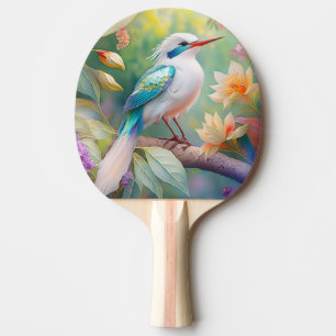 White Crested Iridescent Blauwgroen Wing Fantasy B Tafeltennisbatje