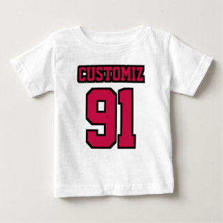 WHITE CRIMSON BLACK Romper Football Jersey