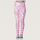 White Crochet op roze Leggings (Voorkant)