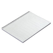 White Crocodile Skin Print Photo Notitieboek (Linkerzijde)