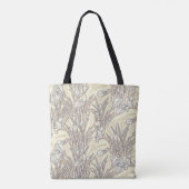 White Crocus Flowers Botanical Garden Floral Cream Tote Bag (Achterkant)