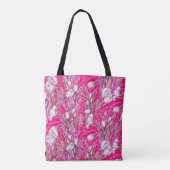 White Crocuses Garden Flower Botanic Pinbkb Tote Bag (Achterkant)