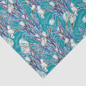 White Crocuses Garden Flowers Botanic Florence Bla Tissuepapier (Detail)