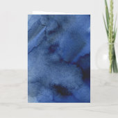 White Cross-blue waterverf card (Achterkant)