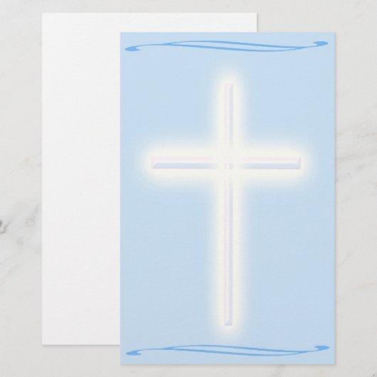 White Cross Briefpapier (Voorkant / Achterkant)