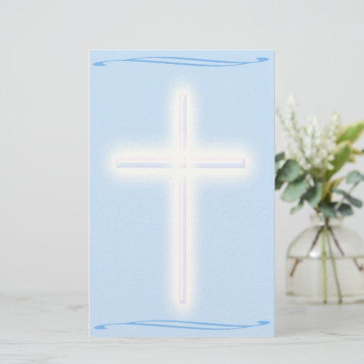 White Cross Briefpapier (Staand voorkant)