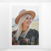 White Cross Celebration of Life Programme Drieluik Uitnodiging (Binnenkant midden)