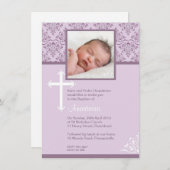 White Cross  Christening Uitnodigingen (Voorkant / Achterkant)