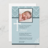 White Cross Christening Uitnodigingen (Voorkant / Achterkant)