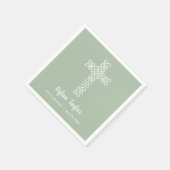 White Cross Sage Green First Community Religious Servet (Hoek)