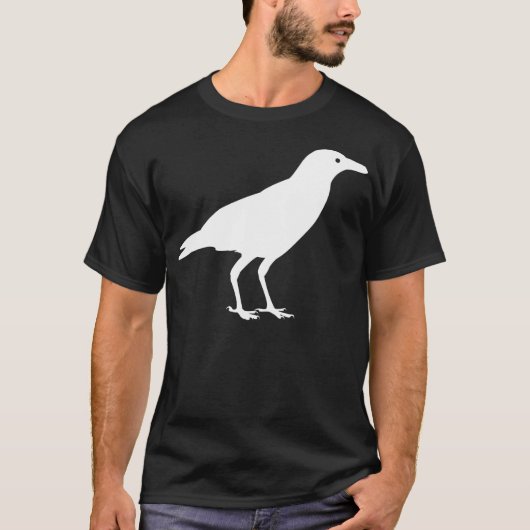 White Crow Bird T-shirt (Voorkant)