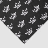 White Crowns-patroon Tissuepapier (Detail)