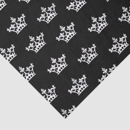 White Crowns-patroon Tissuepapier (Detail)