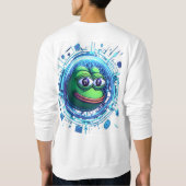 White crypto sweatshirt. trui (Achterkant)