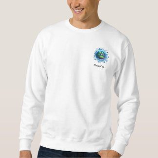White crypto sweatshirt. trui