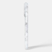 White Crystal Glitter Stripe Aangepaste Naam Case-Mate iPhone Case (Achterkant / Links)