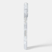 White Crystal Glitter Stripe Aangepaste Naam Case-Mate iPhone Case (Achterkant / Rechts)