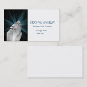 White Crystal - Healing Quartz Crystal Visitekaartje (Voorkant / Achterkant)