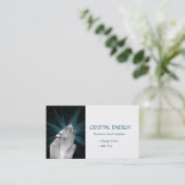 White Crystal - Healing Quartz Crystal Visitekaartje (Staand voorkant)