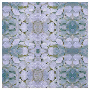 White Crystal Hydrangea Fabric Stof