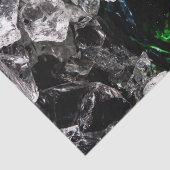 White Crystals in Black outer space Tissuepapier (Detail)