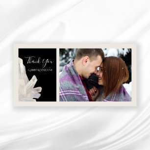 White Crystals op Black Weddenschap Bedankt