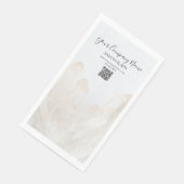 White Crystals Salon Spa Paper Guest Towels Servet (Hoek)