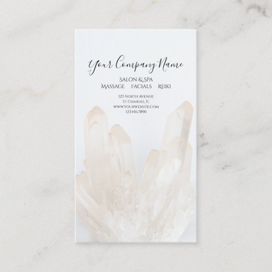 White Crystals Salon Spa Visitekaartje (Voorkant)