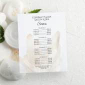 White Crystals Spa Salon Services Menu