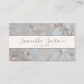 White Crystals with Glowing Orange Accents Visitekaartje (Voorkant)