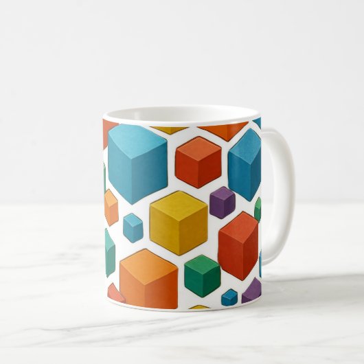 White Cube Mug Koffiemok (Voorkant rechts)
