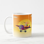 White Cup Cartoon Witch - betoverend decorstuk Koffiemok (Links)