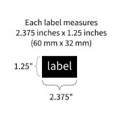 White curly text cosmetics dropper bottle label 