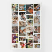 White Custom 24 Fotocollage Party Spandoek (Verticaal)