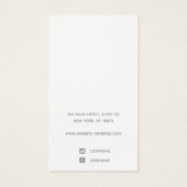 White Custom Add Logo Pendant Display Visitekaartje (Achterkant)