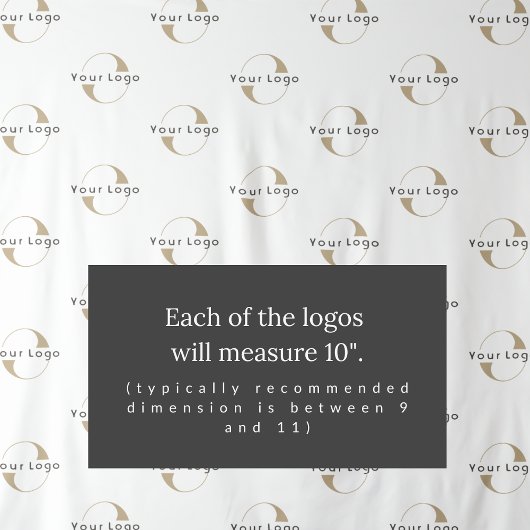 White Custom Business Logo Backdrop minima Wandkleed