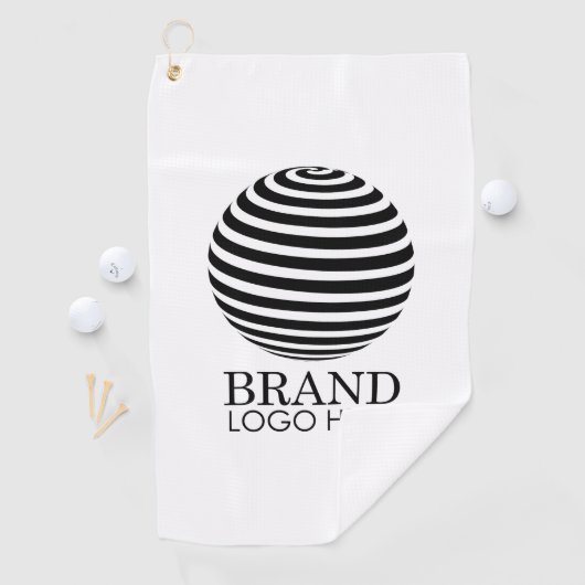 White Custom Business Logo Company Golfhanddoek (Insitu)
