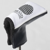 White Custom Business Logo Company Golfheadcover (3/4 voorkant)