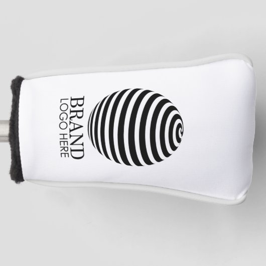 White Custom Business Logo Company Golfheadcover (Voorkant)