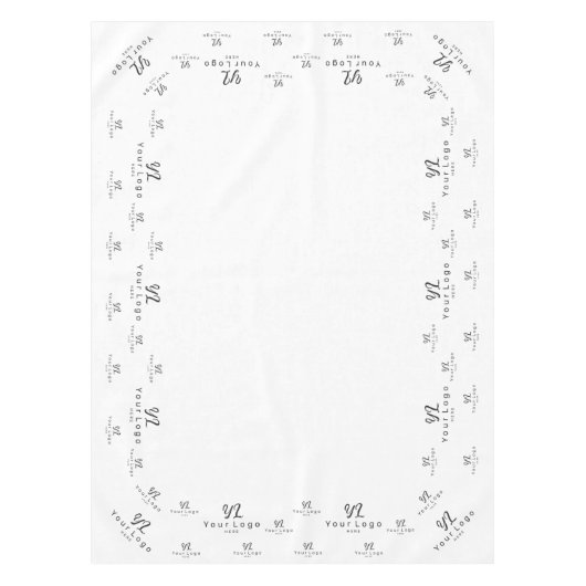 White Custom Business Logo Trade show Display Tabb Tafelkleed (Voorkant)