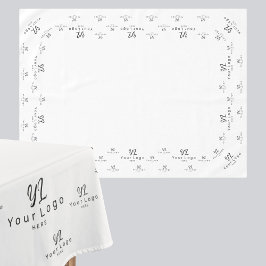 White Custom Business Logo Trade show Display Tabb Tafelkleed