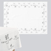 White Custom Business Logo Trade show Display Tabb Tafelkleed