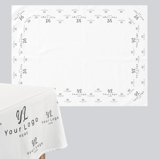 White Custom Business Logo Trade show Display Tabb Tafelkleed