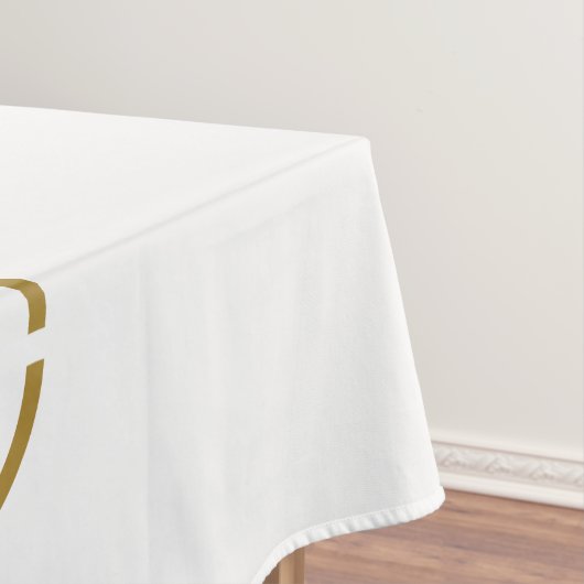 White Custom Company Logo Promotion Display Tafelkleed (Voorbeeld)